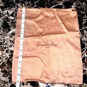 Authentic Gianvito Rossi Satin Shoe Dust Bag cover 13" x 11"